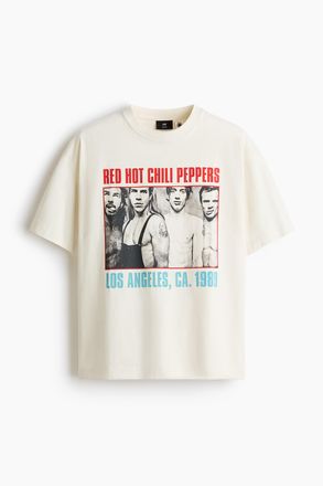 H&M T-Shirt Oversized Fit - White