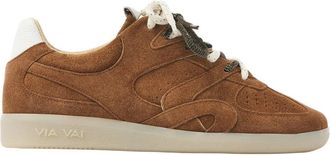 VIA VAI Nilla Macy Sneakers - Dames - Sneakers - Bruin - 36 EU - Leer - Schoenen