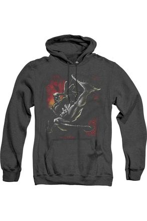 Gildan Batman Kick Swing Adult Heather Hoodie / Hooded Sweatshirt