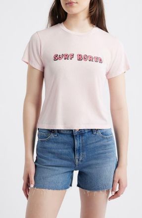 Daydreamer Surf Bored Burnout Graphic T-Shirt in Ballet Pink at Nordstrom, Size X-Large