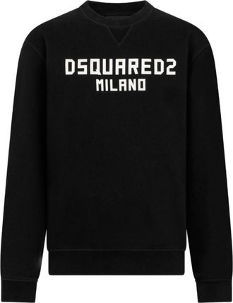 Dsquared2 Black Logo Crew Neck Sweatshirt