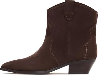 Cesare Gaspari Lage schacht Cowboy Laarzen Hazel - Bruin - Dames - Cowboylaarzen - Bruin - 37 EU - Leer - Schoenen