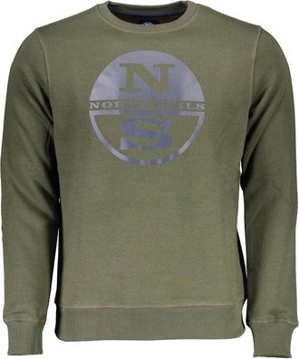 North Sails Mens Crew Neck Sweatshirt - Khaki Cotton - Size X-Large