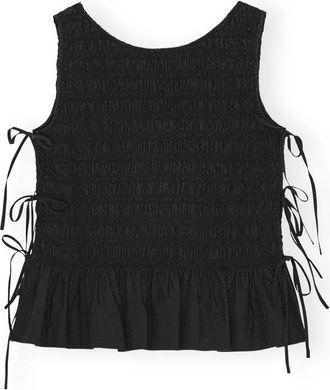 Ganni Dames, Tops, Zwart, Maat: XL Katoen