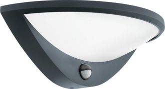Eglo Eglo Iluminaci&oacute;n L&aacute;mpara De Pared Exterior Led Belcreda Semicircular Antracita Con Sensor De Movimiento