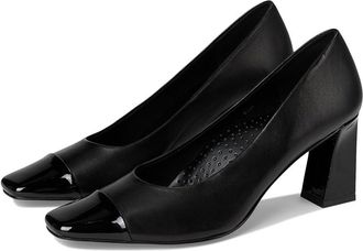 Vaneli Fadela High Womens Heels Black Nappa/Patent : 10 N (AA), Leather