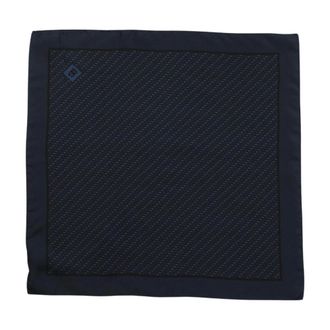 Dolce & Gabbana Zijden Jacquard Pochet - Heren - Accessoires - Blauw - Maat: ONE Size Zijde