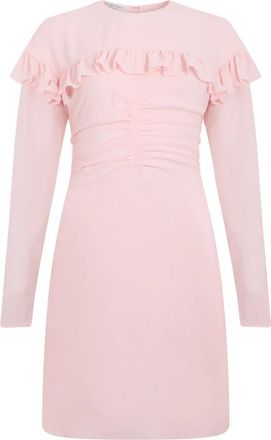 Philosophy di Lorenzo Serafini Kleedjes, Dames, Roze, XS, Polyester, Korte jurk met ruches