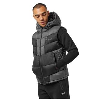 Everlast Heren-vest met kleurblokken in tech-stijl (Zwart/Grijs)