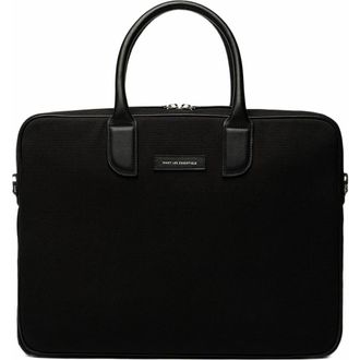 Want Les Essentiels Lesage Organic Cotton Canvas Computer Bag in Black at Nordstrom