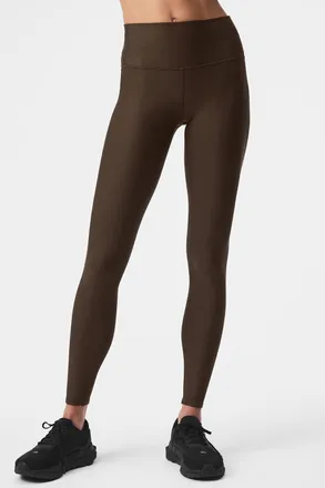 Alo | 7/8 High-Waist Airlift Legging in Espresso Brown, Size: Medium