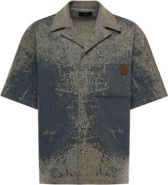 Amiri Denim Bandana Shirt