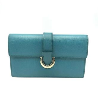 Ferragamo Borsa a spalla in tessuto Pre-owned - - Pre-owned - Donna - Blu - ONE SIZE