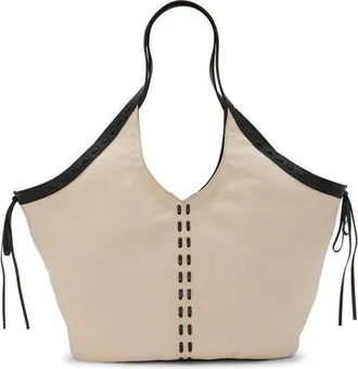 Vince Camuto Cryss Canvas Tote in Beige 01 at Nordstrom
