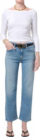 Citizens Of Humanity Palma Straight Clean Hem Jeans In Luella