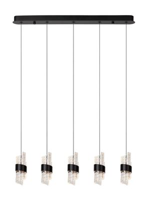 Lucide KLIGANDE Dimmable Adjustable Height Indoor Stylish LED Pendant Light in Black