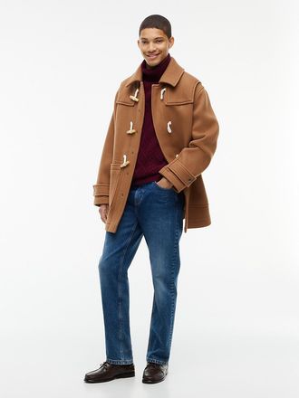 Tommy Hilfiger Mens Relaxed Wool Duffel Coat - Timeless Tawny - L