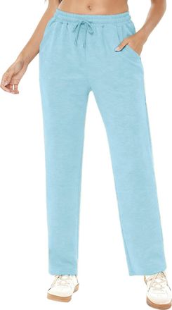 Generic Joggers For Women UK Tracksuit Bottoms Elasticated Waist Ladies Jogging Bottoms Wide Leg Cargo Joggers With Pockets Fleece Lined Sweatpants Casual Win