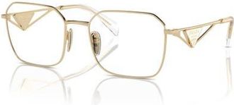 Prada 55mm Irregular optical glasses in Gold at Nordstrom