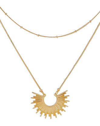 Liv Oliver 18K Sunburst Necklace