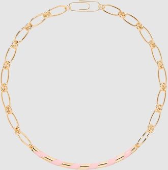 Aur&eacute;lie Bidermann Collier Positano Paille Baby Pink