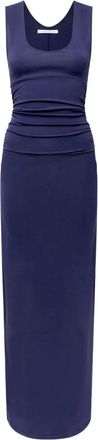 Another Tomorrow Abito con ruches - Blu
