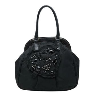 Prada Pre-owned Vintage Handbag - Dames - Vintage Handtas - Zwart - ONE Size - Leer - Vintage