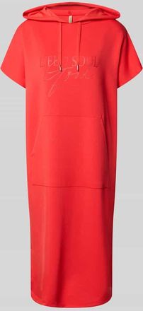 Soyaconcept Sweatkleid mit Kapuze in Koralle, Gr&ouml;&szlig;e XL