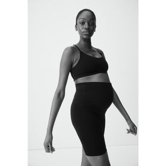 H&M Mama Before & After Cycling Shorts in Black at Nordstrom, Size Xx-Large