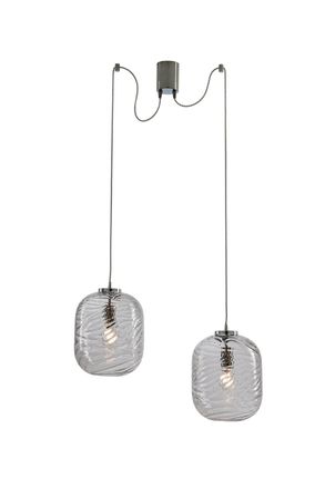 Luce-Ambiente-Design Sospensione Nereide Transparente 2xE27