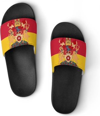 Generic Flag of Hampshire Unisex Beach Slippers & Pool Slides Anti-Slip House Shoes for Home Outdoor