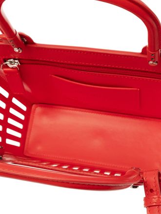 Balenciaga Womens Mag Small Basket Bag Red > Tote