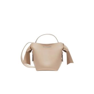 Acne Studios Tassen, Dames, Beige, ONE Size, Leer, Musubi Handbag