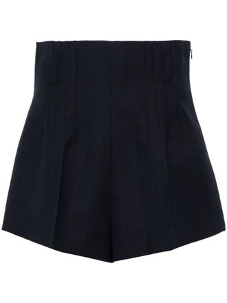 Prada High waist shorts - Blauw