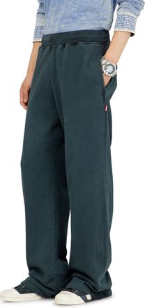 Diesel Distressed sweatpants with crystal details - Pants - Man - Blue