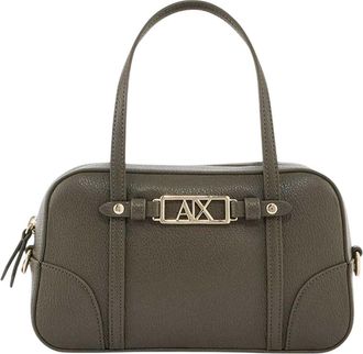 A|X Armani Exchange Dames-schoudertas met metalen logo (Donkere Khaki)