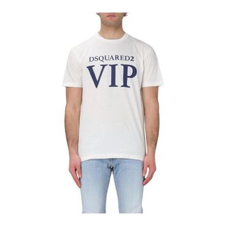 Dsquared2 Heren, Tops, Wit, Maat: 2XL Katoen