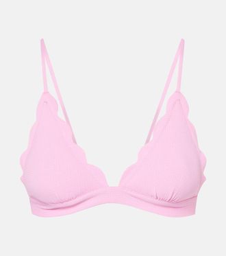 Marysia Swim Santa Clara scalloped bikini top