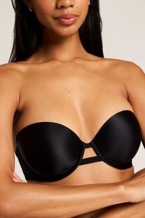 Negative Underwear Glac&eacute; Strapless Bra in Black at Nordstrom, Size 34Dd
