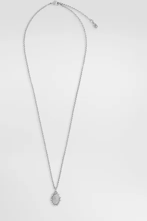Dolce & Gabbana Pendant Necklace With Crystals - Man Bijoux Silver Metal M