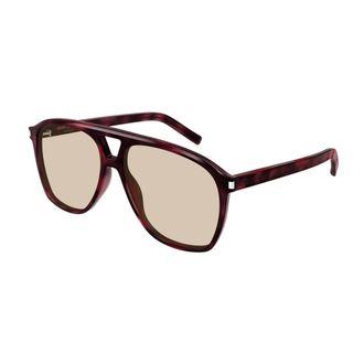 Saint Laurent Sunglasses, female, Brown, Size: 58 MM Pilot Oversize SL 596 Dune