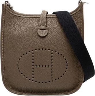 Herm&egrave;s Pre-owned Evelyne TPM - Dames - Vintage Schoudertas - Bruin - ONE Size - Leer - Vintage