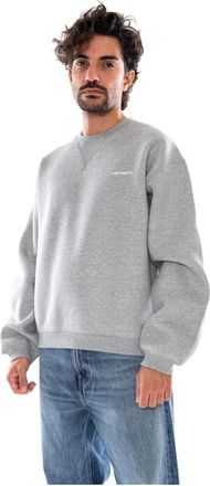 Carhartt Work in Progress Ebbert Sweatshirt - Heren - Sweatshirts & Hoodies - Grijs - Maat: L Katoen