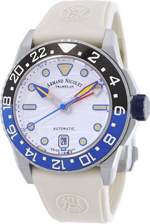 Armand Nicolet JSH Automatic Silver Dial Mens Watch A486RGU-AU-GG4710B