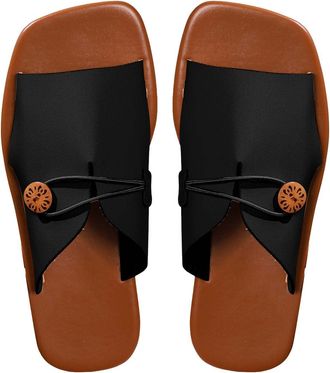 Generic Princess Shoes Womens Heel Womens Beach Sandals Hollow Casual Slippers Flat Shoes Sandals Worn Womens Shoes Collectors, black, 8.5 UK