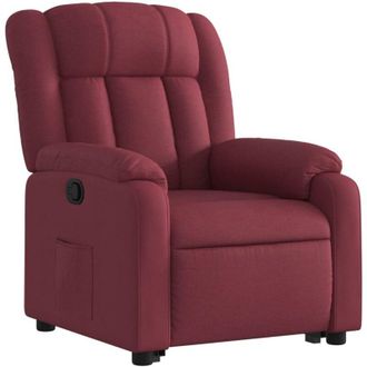 vidaXL Vidaxl - Sill&oacute;n Reclinable Elevable Tela Rojo Tinto
