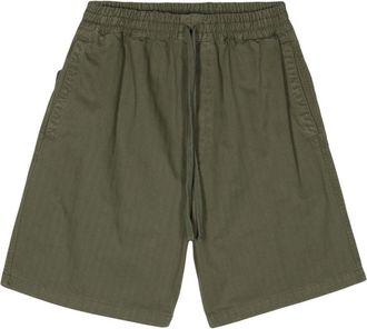 Carhartt Work in Progress Rainer herringbone deck shorts - men - Cotton/Cotton - L - Green