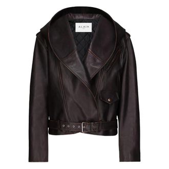 Alaia Hooded Belted Jacket