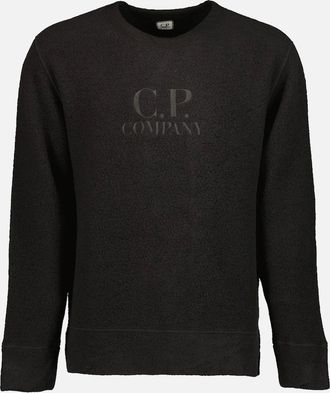 C.P. Company Mens Wool Polar Fleece Logo Sweat - Black - Size: 36