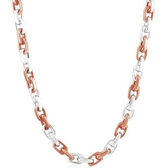 Pompeii3 Mens 14k Gold (106gram) or Platinum (171gram) 6.5mm Link Chain Necklace 22